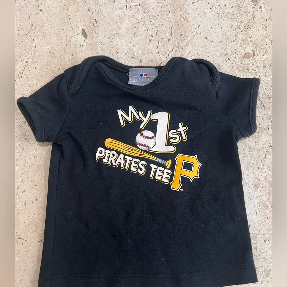 Pittsburgh Pirates-My First Pirates T-Shirt Baby Size 3-6 Months 100% Cotton